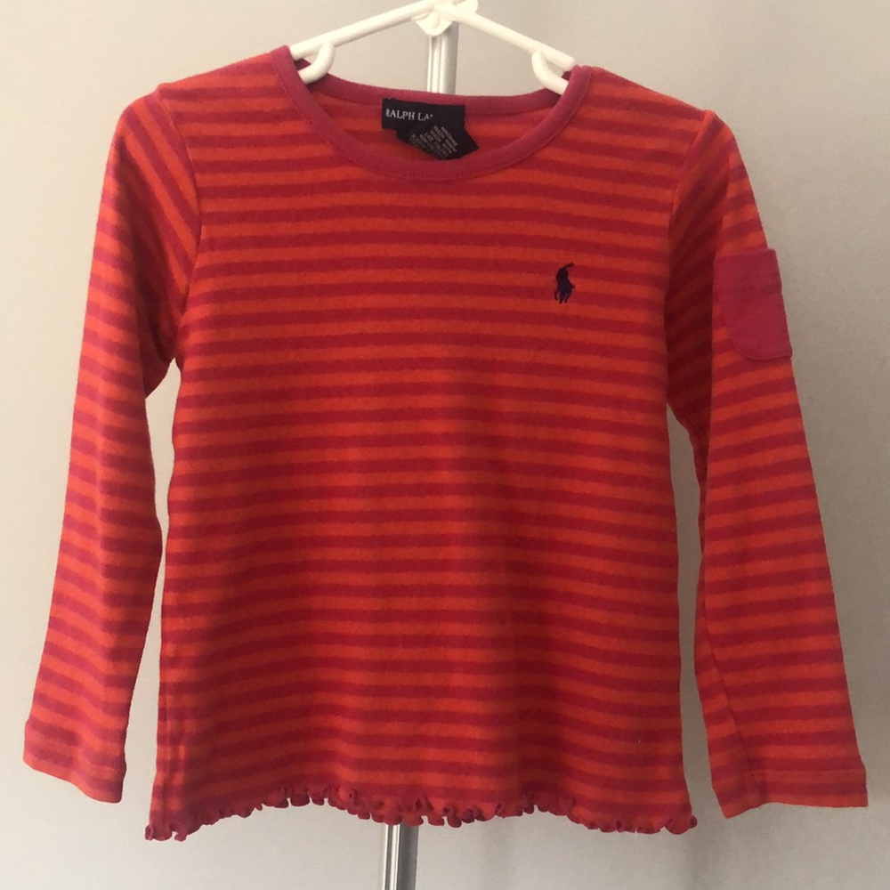Vintage Ralph Lauren Size 3T Long Sleeve Striped Shirt